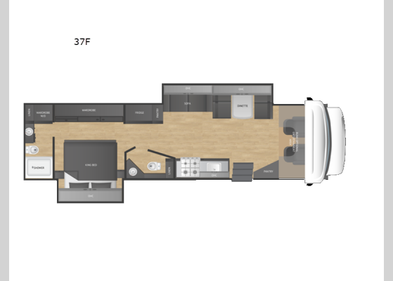 Floorplan - 2026 Wraith 37F Motor Home Super C - Diesel