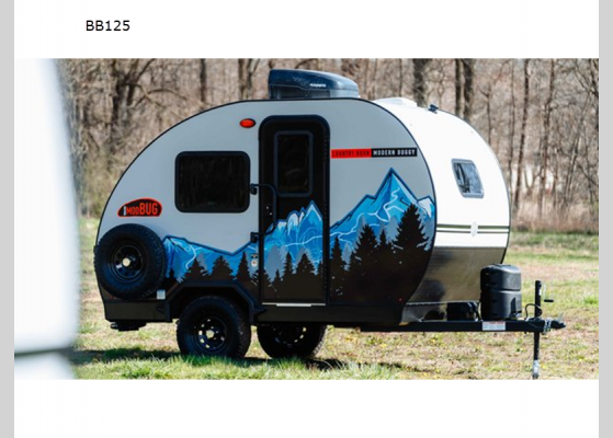 Floorplan - 2025 Big Buggy BB125 Teardrop Trailer