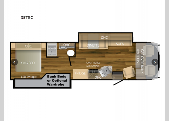 Floorplan - 2025 Triumph Super C 35TSC Motor Home Super C - Diesel