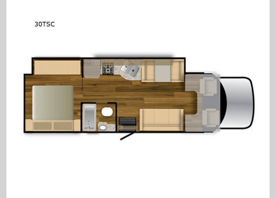 Floorplan - 2025 Triumph Super C 30TSC Motor Home Super C - Diesel