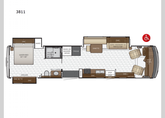 Floorplan - 2025 Bay Star 3811 Motor Home Class A