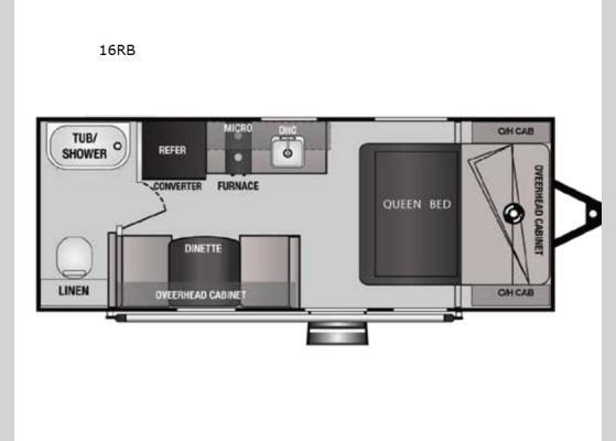 Floorplan - 2024 Northland Limited 16RB Travel Trailer