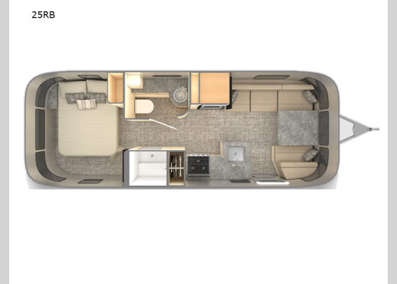 Floorplan - 2024 Flying Cloud 25RB Travel Trailer