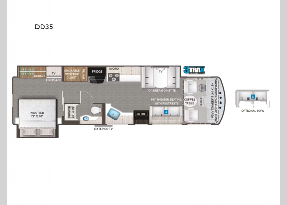 Floorplan - 2025 Indigo DD35 Motor Home Class A