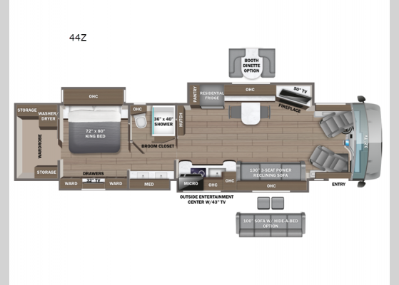 Floorplan - 2025 Anthem 44Z Motor Home Class A - Diesel