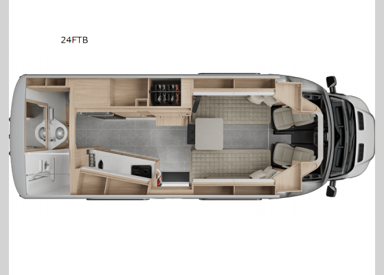 Floorplan - 2024 Wonder 24FTB Motor Home Class B+