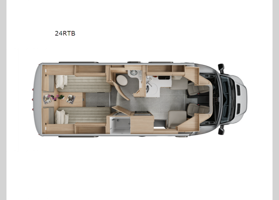 Floorplan - 2024 Wonder 24RTB Motor Home Class B+