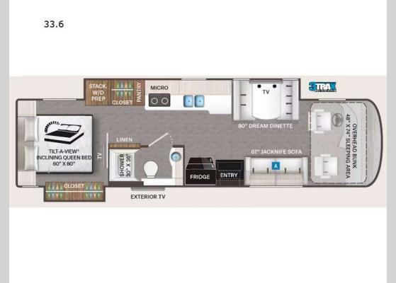 Floorplan - 2025 Palazzo GT 33.6 Motor Home Class A - Diesel