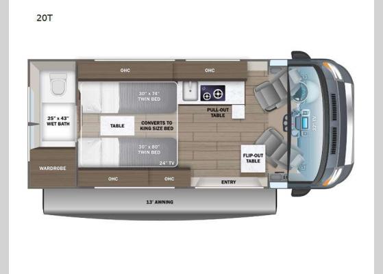 Floorplan - 2024 Swift 20T Motor Home Class B