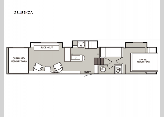 Floorplan - 2024 MGM 385IKCA Toy Hauler Fifth Wheel