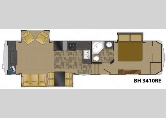 Floorplan - 2012 Bighorn 3410RE Fifth Wheel