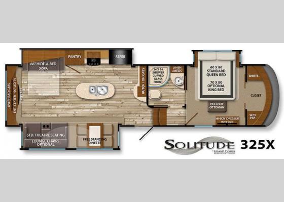 Floorplan - 2016 Solitude 325X Fifth Wheel