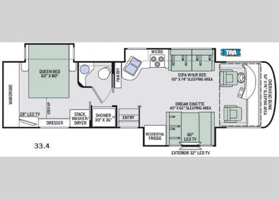 Floorplan - 2017 Palazzo 33.4 Motor Home Class A - Diesel