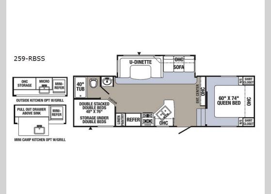 Floorplan - 2018 Puma 259-RBSS Fifth Wheel