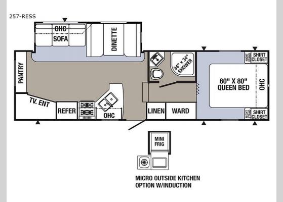 Floorplan - 2018 Puma 257-RESS Fifth Wheel