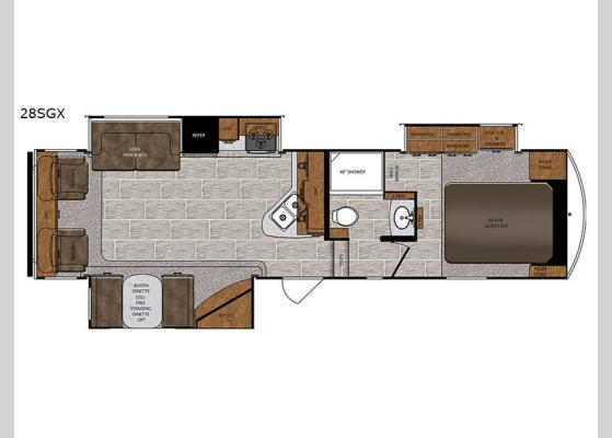 Floorplan - 2019 Wildcat 28SGX Fifth Wheel