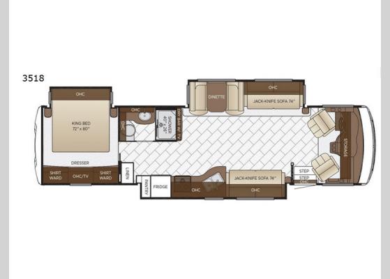 Floorplan - 2019 Bay Star 3518 Motor Home Class A