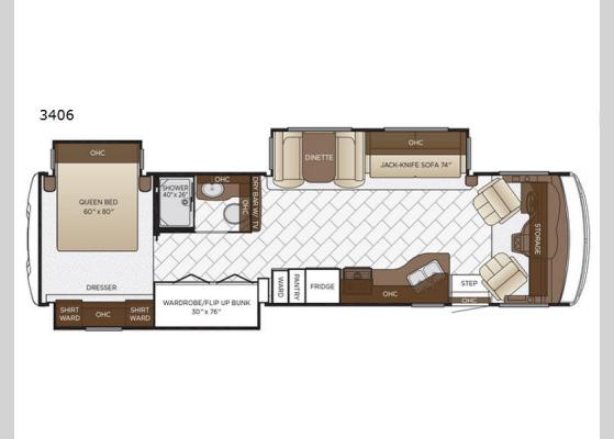 Floorplan - 2019 Bay Star 3406 Motor Home Class A