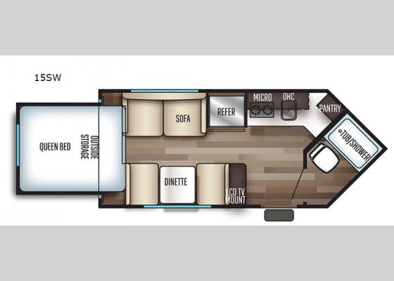 New Forest River RV Cherokee Wolf Pup 15SW Travel Trailer for Sale