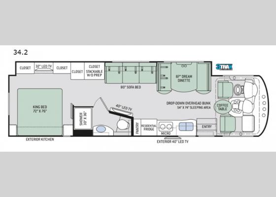 Floorplan - 2020 Miramar 34.2 Motor Home Class A