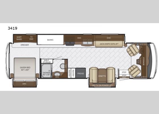 Floorplan - 2020 Bay Star 3419 Motor Home Class A