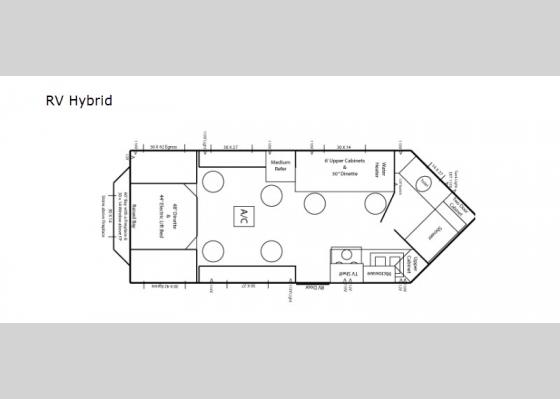 Floorplan - 2020 Ice Castle Fish Houses RV Hybrid Fish House