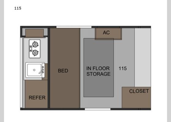 Floorplan - 2021 Sunray 115 Travel Trailer