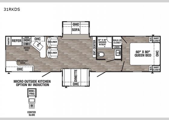 Floorplan - 2021 Puma 31RKDS Travel Trailer