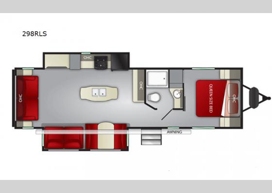 Floorplan - 2021 Shadow Cruiser 298RLS Travel Trailer