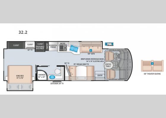 Floorplan - 2021 Miramar 32.2 Motor Home Class A