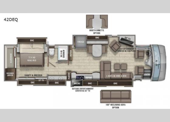 Floorplan - 2021 Anthem 42DEQ Motor Home Class A - Diesel