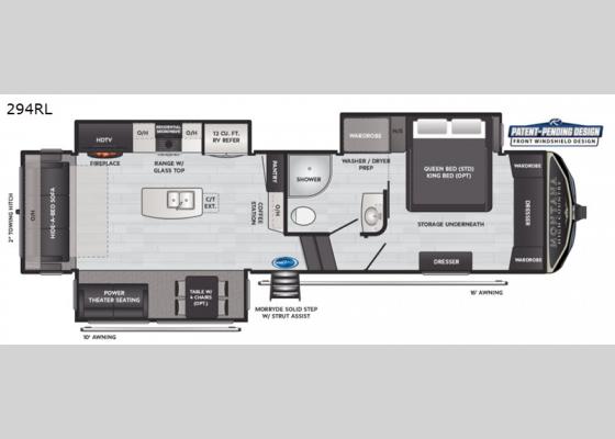 Floorplan - 2021 Montana High Country 294RL Fifth Wheel