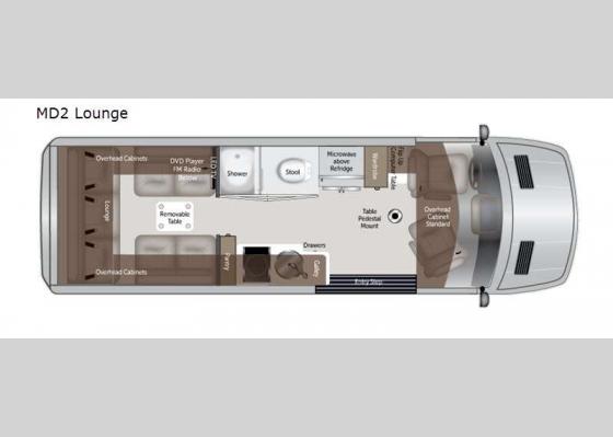 Floorplan - 2021 American Patriot MD2 Lounge Motor Home Class B - Diesel