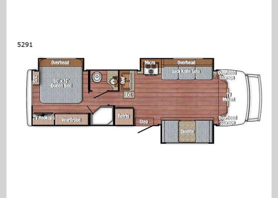 Floorplan - 2021 BT Cruiser 5291 Motor Home Class B+