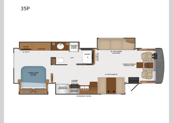 Floorplan - 2021 Bounder 35P Motor Home Class A