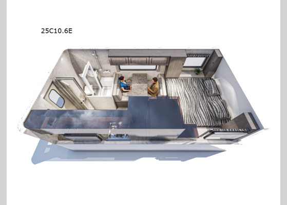 Floorplan - 2022 Bigfoot 2500 Series 25C10.6E Truck Camper