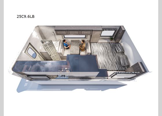 Floorplan - 2022 Bigfoot 2500 Series 25C9.6LB Truck Camper