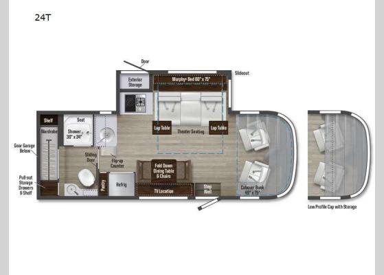 Floorplan - 2025 Navion 24T Motor Home Class C - Diesel