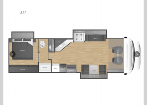 Floorplan - 2025 Wraith 33F Motor Home Super C - Diesel