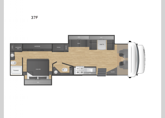 Floorplan - 2025 Wraith 37F Motor Home Super C - Diesel