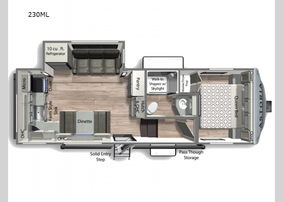 Floorplan - 2025 Astoria 230ML Fifth Wheel