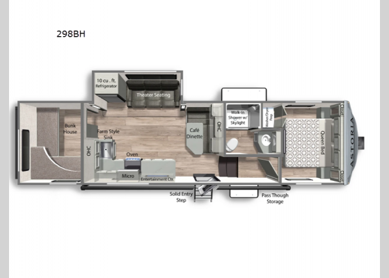 Floorplan - 2025 Astoria 298BH Fifth Wheel