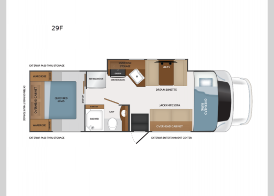 Floorplan - 2025 Altitude 29F Motor Home Class C