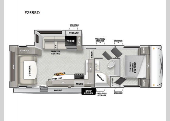 Floorplan - 2024 Salem 255RD Fifth Wheel