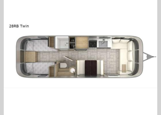 Floorplan - 2026 Pottery Barn Special Edition 28RB Twin Travel Trailer