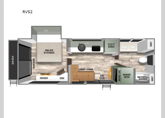 Floorplan - 2025 No Boundaries RV Suite RVS2 Travel Trailer