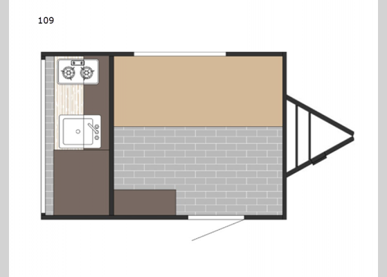 Floorplan - 2025 Sunray 109 Travel Trailer