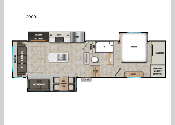 Floorplan - 2026 Brookstone 290RL Fifth Wheel