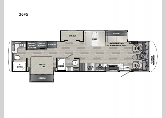 Floorplan - 2025 Georgetown 5 Series 36F5 Motor Home Class A