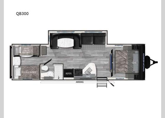 Floorplan - 2024 Pioneer QB300 Travel Trailer